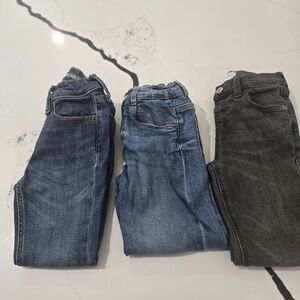Toddler Size 5 Jeans - Dark Blue, Light Blue & Charcoal Bundle
